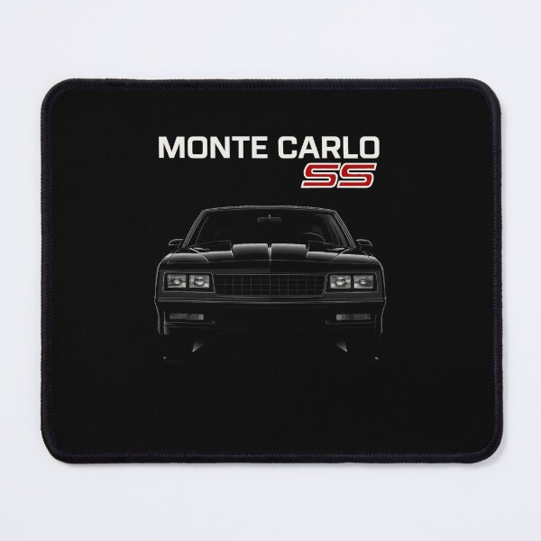 Item preview, 1986 Monte Carlo SS Front View – Bold Black Muscle Car Art for Chevy Fans designed and sold by TheArtOfCar.