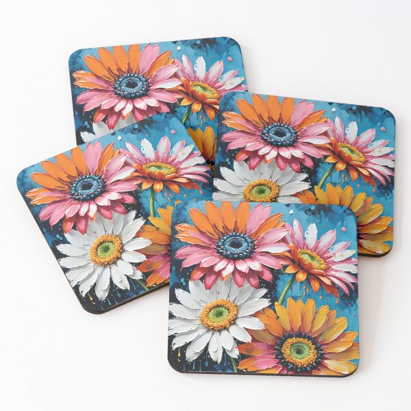 Item preview, Colourful Gerberas Painting designed and sold by KiwiArtistDK.