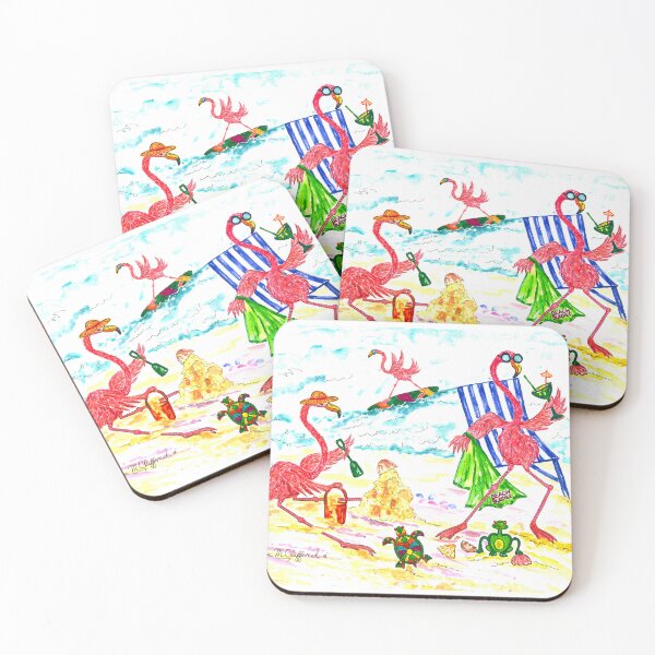 Item preview, Flamingo Summer Vacation designed and sold by susan-clifford.