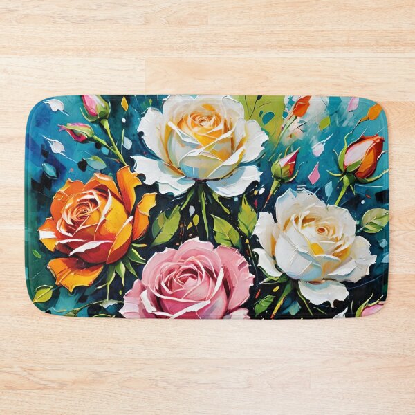 Item preview, Abstract Roses Painting designed and sold by KiwiArtistDK.