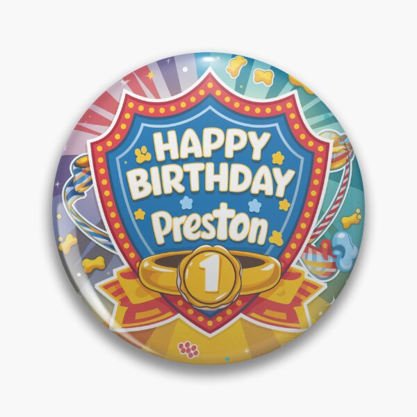 Item preview, Preston’s 1st Birthday designed and sold by whatifsticks.