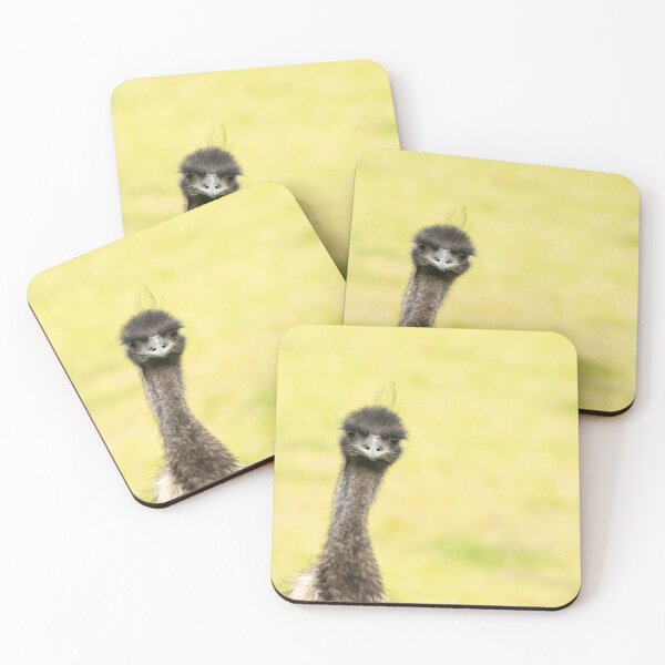 Item preview, Emu looking straight at camera, Pemberton designed and sold by Images by Chris de Blank.