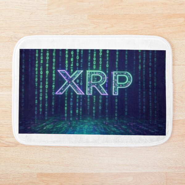 Aperçu de l'œuvre Matrice XRP (verte, noire, rose et violette) : Accumulateur de richesse, XRP Ripple Crypto créée et vendue par TIPJ.