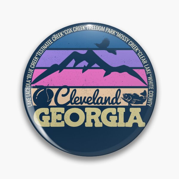 Item preview, Cleveland Georgia Sunset Retro Vintage Local Pride Logo designed and sold by CRHPOD20.