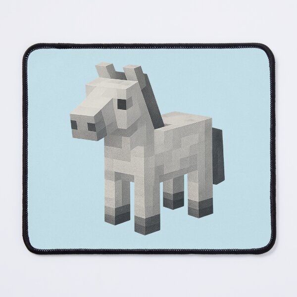 Item preview, Minecraft-Inspired Horse - Grey Blocky Pixel Horse Sticker designed and sold by Taylor’sGrabBag.