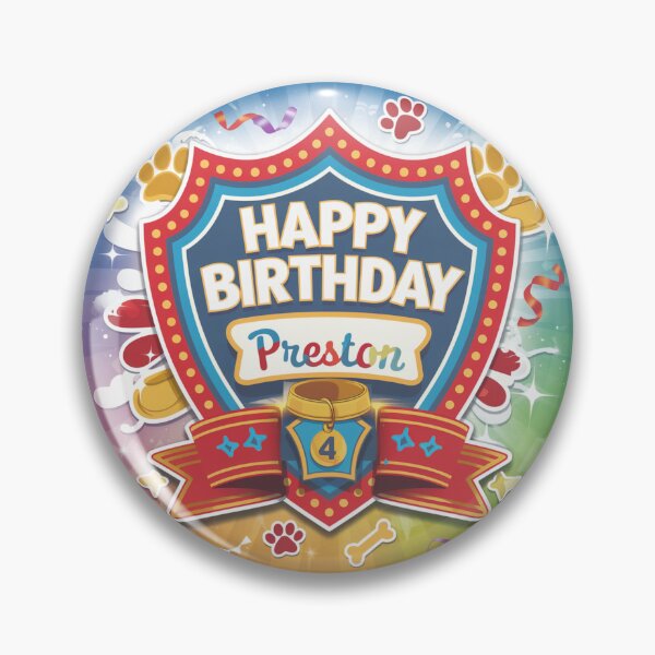 Item preview, Preston’s 4th Birthday designed and sold by whatifsticks.
