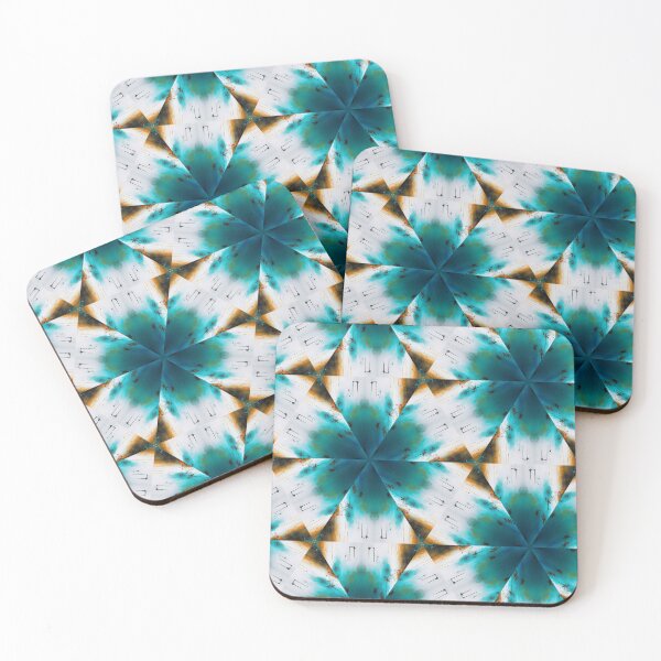 Item preview, Turquoise Flower Pattern designed and sold by KiwiArtistDK.