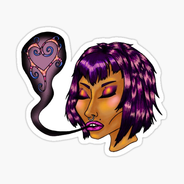 Item preview, Goth Girl Expelling Colorful Soul designed and sold by TheWitchCoven.