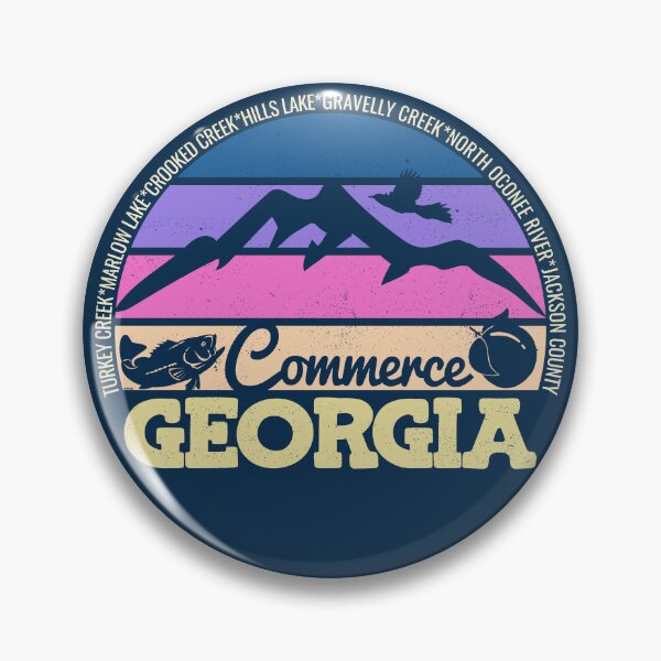 Item preview, Commerce Georgia Sunset Retro Vintage Local Pride Logo designed and sold by CRHPOD20.