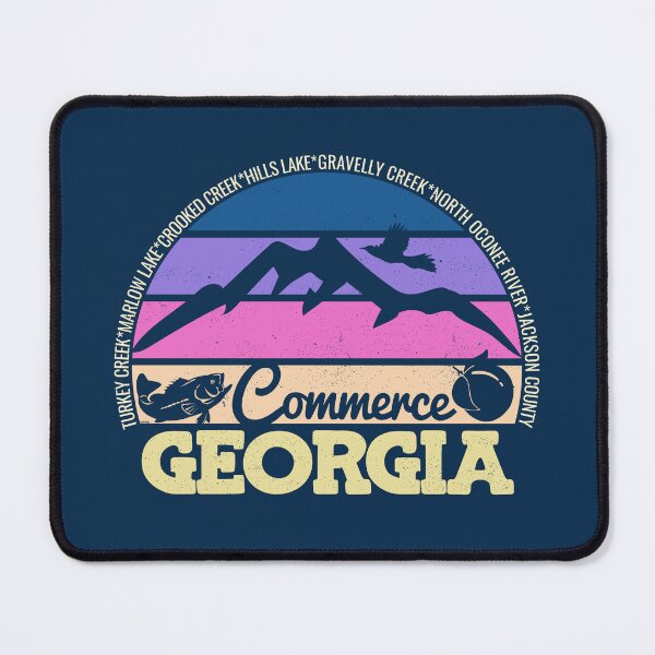 Item preview, Commerce Georgia Sunset Retro Vintage Local Pride Logo designed and sold by CRHPOD20.
