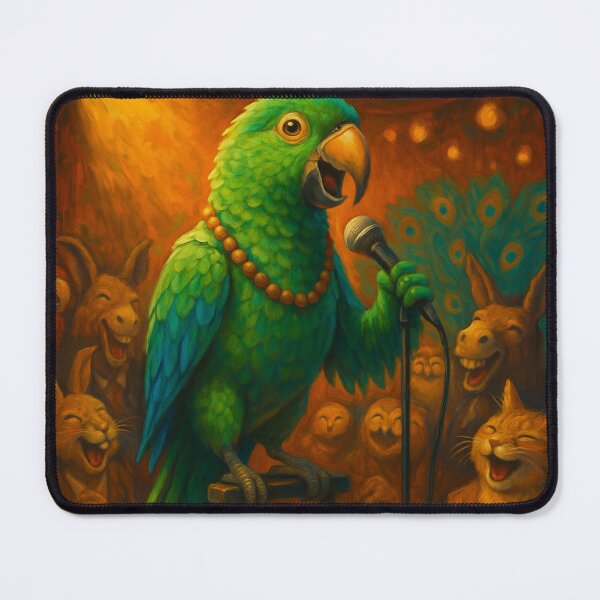 Item preview, Parrot Stand-Up Comedy Night designed and sold by ArtframeAnimals.