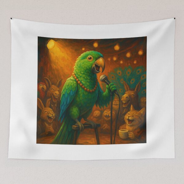 Item preview, Parrot Stand-Up Comedy Night designed and sold by ArtframeAnimals.