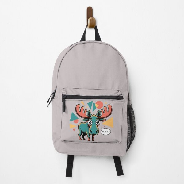 Item preview, Cartoon Moose For Biodiversity Protection Boreal Forest Conservation designed and sold by SurrealArtSzysz.