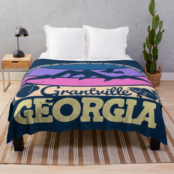 Item preview, Grantville Georgia Sunset Retro Vintage Local Pride Logo designed and sold by CRHPOD20.