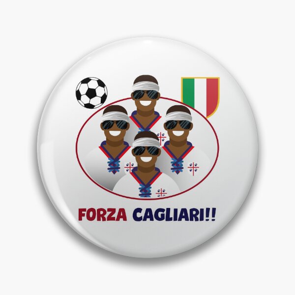 Item preview, FORZA CAGLIARI: 4 Moors with Sunglasses – Forza Cagliari Sardinian Pride Design designed and sold by Arte Cartoon From TagTeam Group.