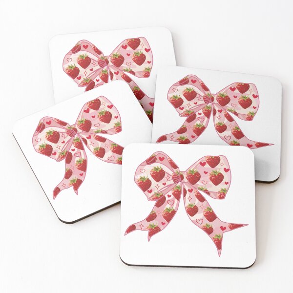 Item preview, Coquette Strawberry Bow  designed and sold by PMSNshop.