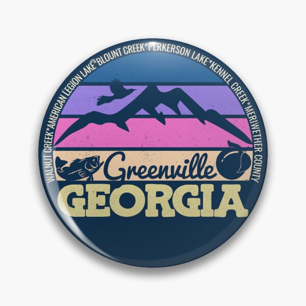 Item preview, Greenville Georgia Sunset Retro Vintage Local Pride Logo designed and sold by CRHPOD20.