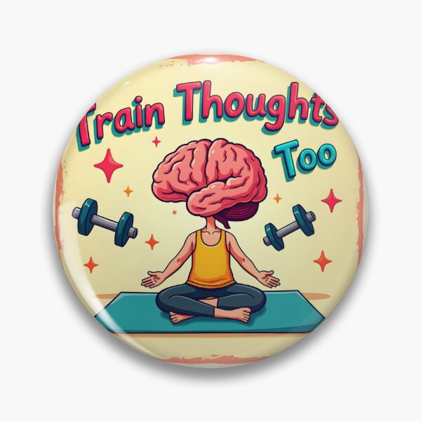 Artikelvorschau, Meditating Brain Retro – Trainiere auch deine Gedanken entworfen und verkauft von Power Within Prints.