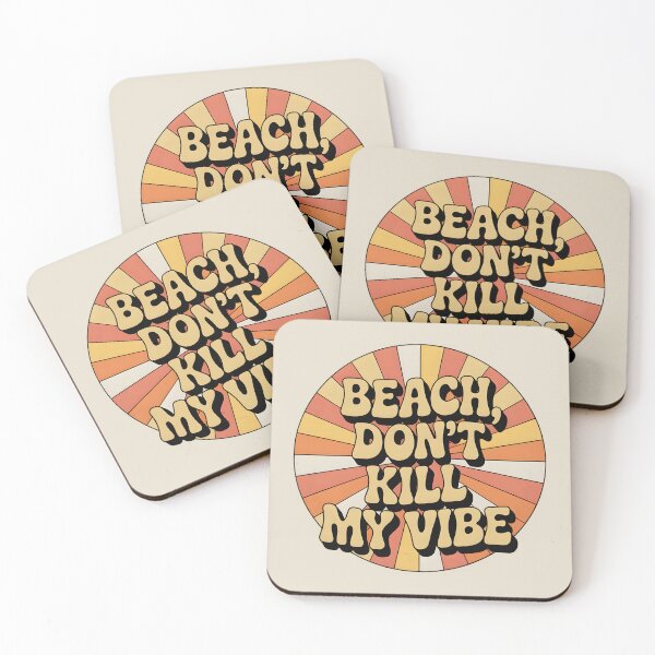 Item preview, Beach, Don’t Kill My Vibe Retro Summer Quote designed and sold by Jollys-ArtShop.