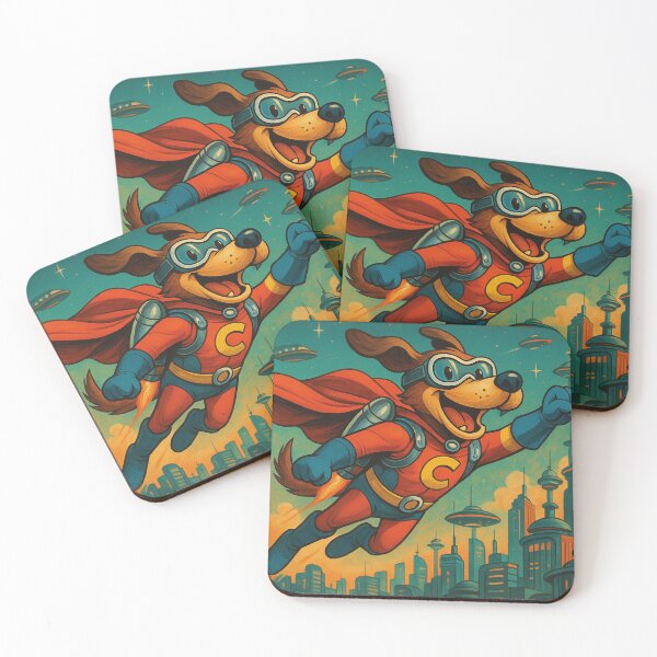 Item preview, funny dog as a superhero designed and sold by Mauswohn.