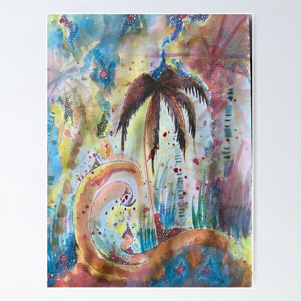 Vista previa del artículo con la obra «Jungla de surf», diseñado y vendido por sallypink.