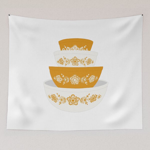 Item preview, Vintage Yellow Pyrex designed and sold by earthtokarly.