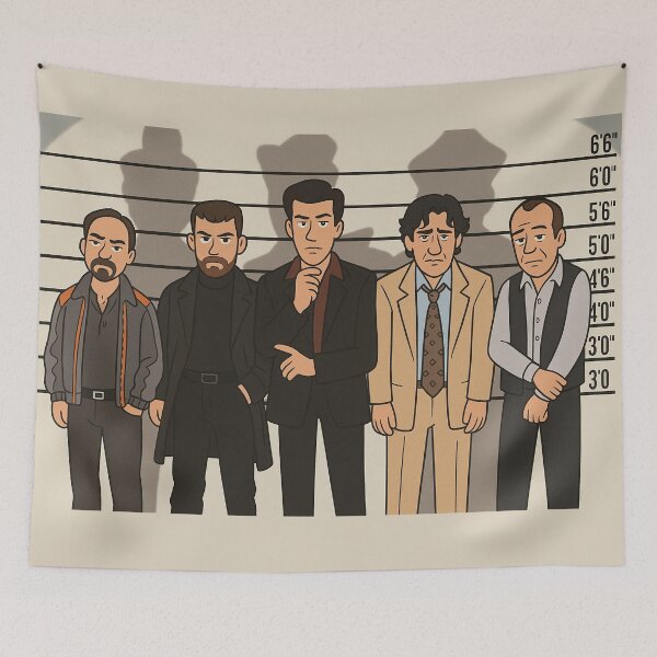 Item preview, The Usual Lineup designed and sold by Arte Cartoon From TagTeam Group.