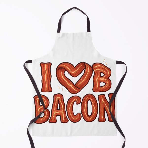 Item preview, I Love Bacon – Crispy Bacon Typography Food Design designed and sold by DonnyFoodGadget.