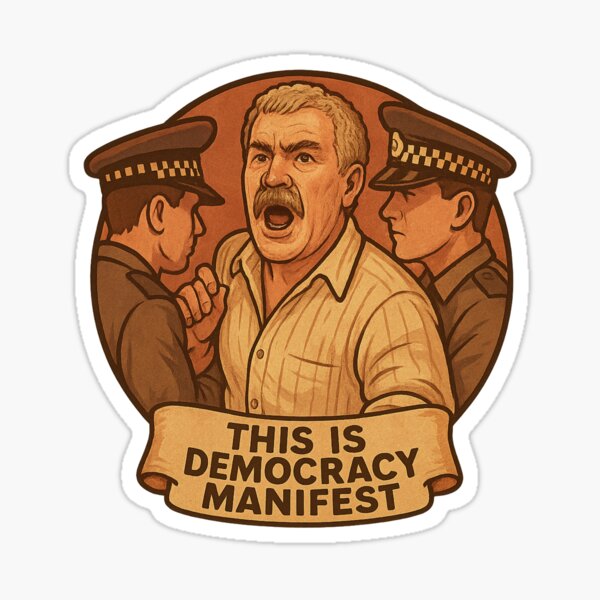 Item preview, Democracy Manifest designed and sold by AndythephotoDr.