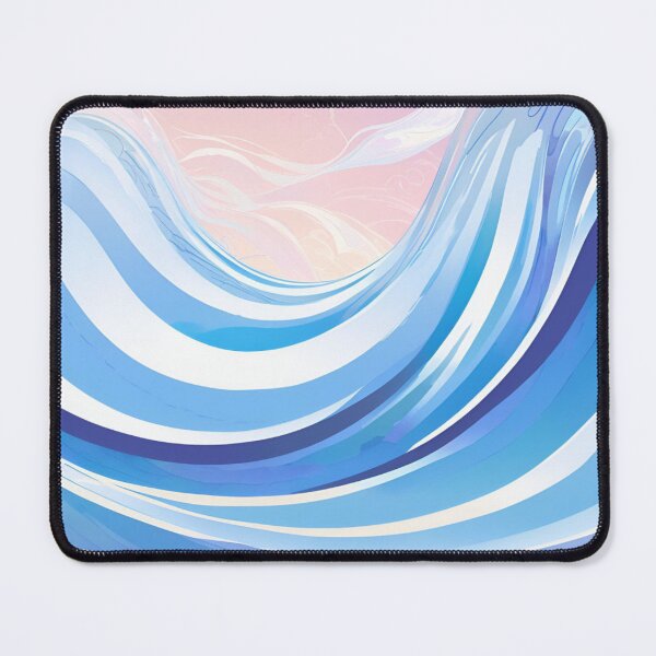 Item preview, Blue & White wave illustration designed and sold by Regal-Elegances.