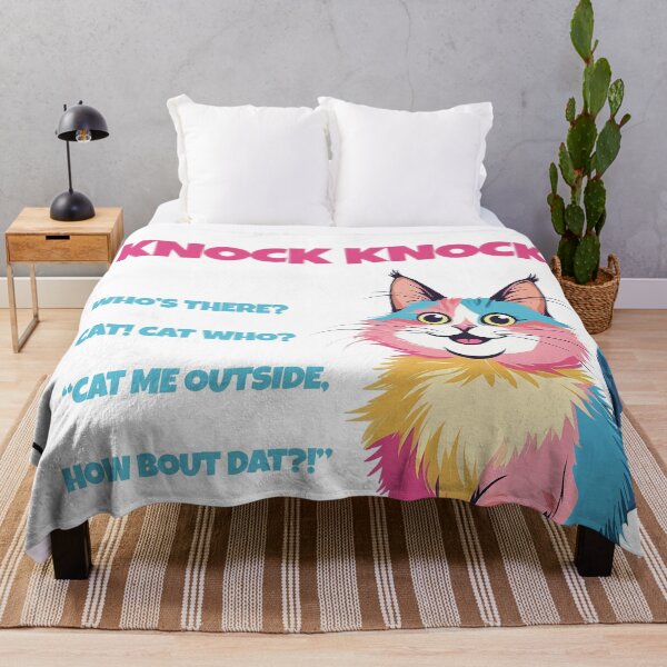 Item preview, Funny Cat Knock Knock Joke T-Shirt | Cute & Humorous Tee for Cat Lovers & Animal Fans designed and sold by Barkotee.