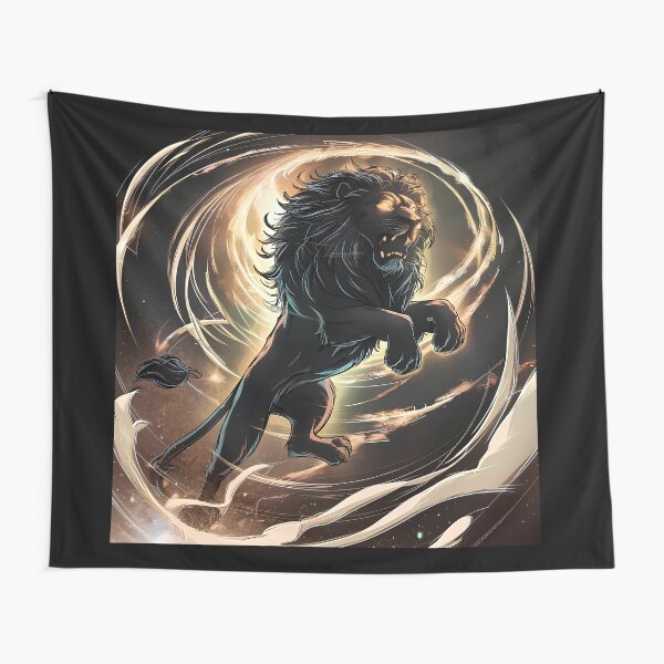 Item preview, Majestic lion in golden spiral designed and sold by Paul-Place.