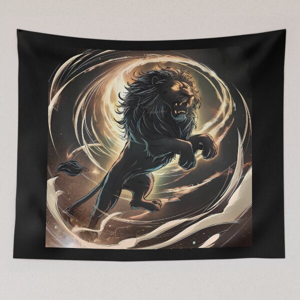 Item preview, Majestic lion in golden spiral designed and sold by Paul-Place.