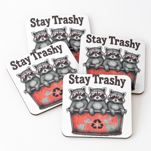 Item preview, Stay Trashy Raccoons designed and sold by wastencloat.