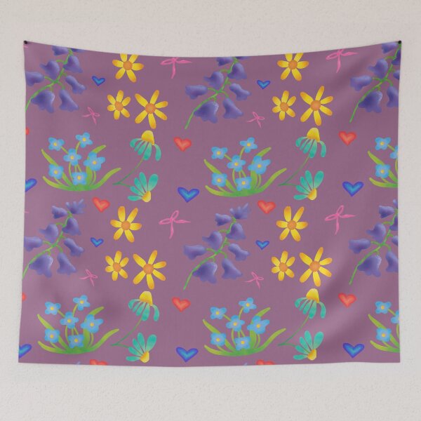Item preview, Mauve Floral designed and sold by Oak-and-Bracken.