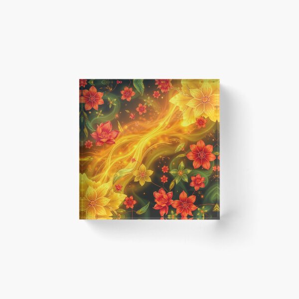 Item preview, Luminous Flower Blaze designed and sold by VisionGalaxyDesigns.