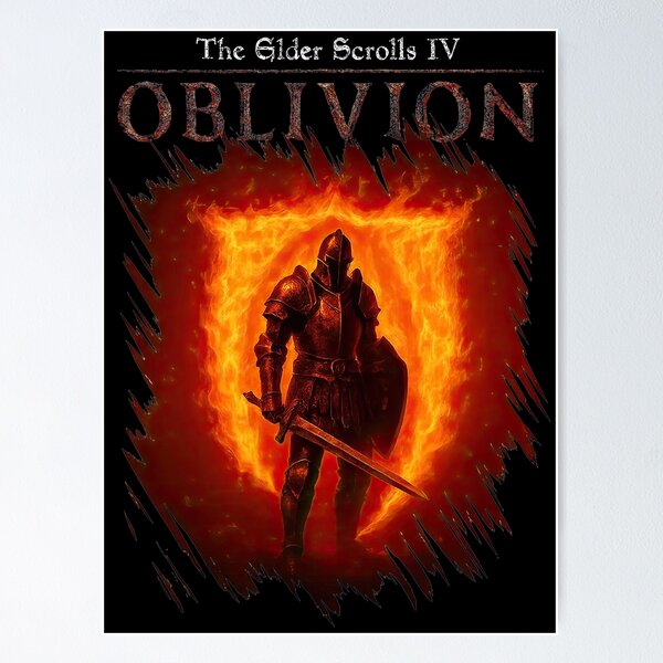 Vista previa del artículo con la obra «Scrolls 4, Oblivion Remastered 2025, el RPG de fantasía perfecto para Elder Videogame», diseñado y vendido por anselmnacht.