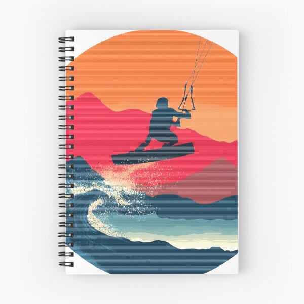 Item preview, Kitesurf Horizon – Ride the Wind at Sunset designed and sold by Mikakujumi.