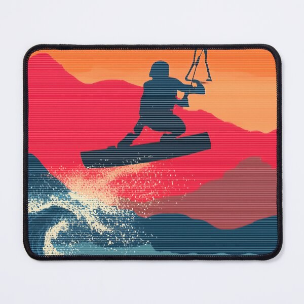 Item preview, Kitesurf Horizon – Ride the Wind at Sunset designed and sold by Mikakujumi.