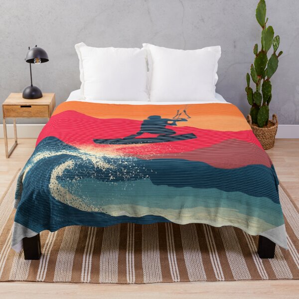 Item preview, Kitesurf Horizon – Ride the Wind at Sunset designed and sold by Mikakujumi.