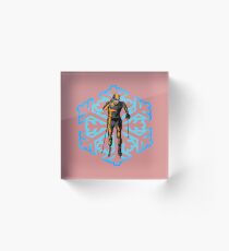 Cross-country skiing Acrylic Block