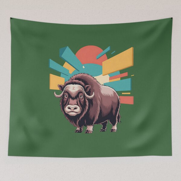Item preview, Muskox Symbol Of Arctic Resilience Tundra Animal designed and sold by SurrealArtSzysz.