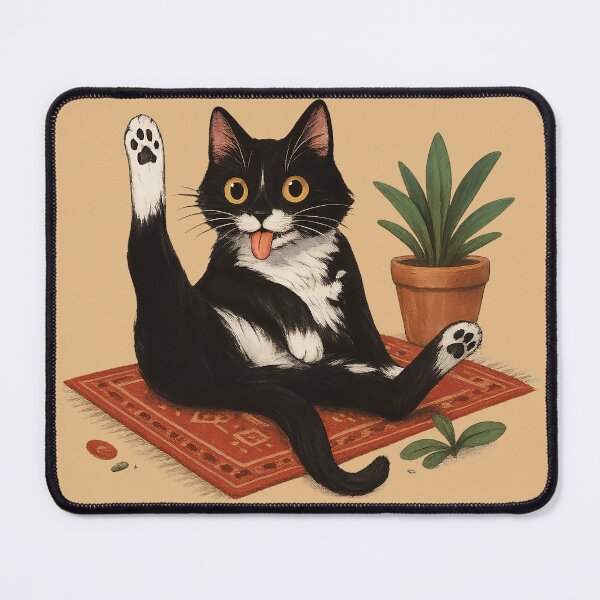 Item preview, Sassy Cat on Persian Rug – Zero Shame, Full Vibes designed and sold by Sepinik.