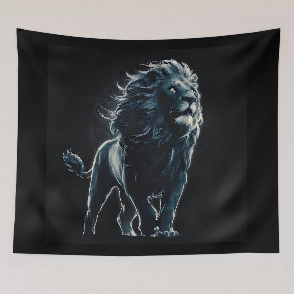Item preview, Monochrome lion in a black void designed and sold by Paul-Place.
