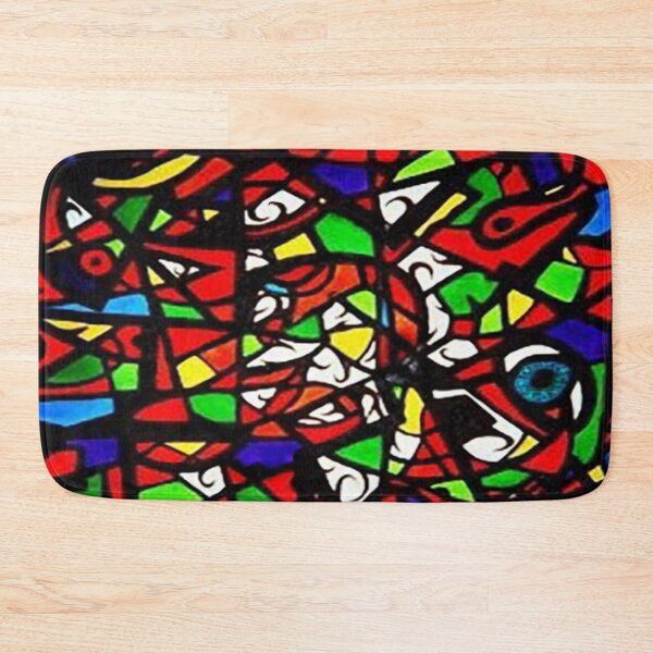 Item preview, colorful abstract version of stained glasswork designed and sold by TobachsArt.