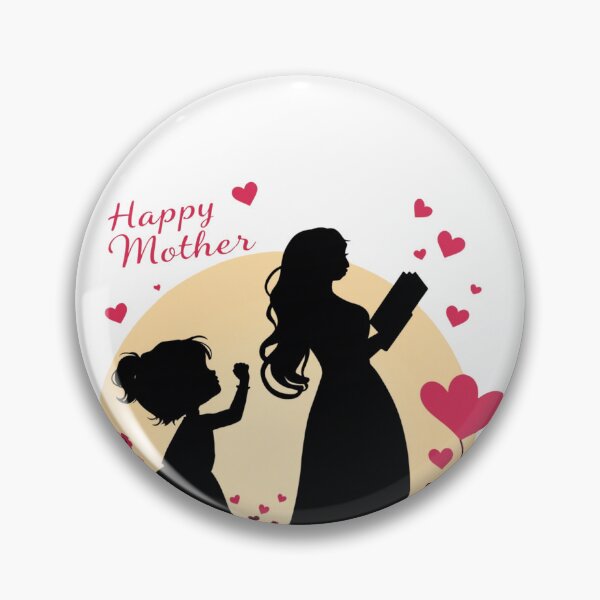 Item preview, Touching Mother's Day Silhouette Art Print - Celebrate Love and Joy designed and sold by TwoDotsStudio.