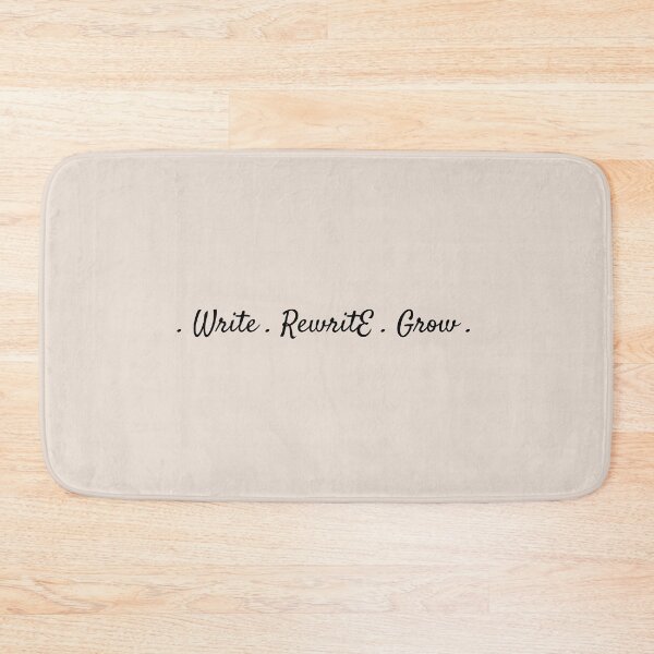 Item preview, Write Rewrite Grow – Inspirational Writer Design for Book Lovers and Authors designed and sold by Favbookshelf by Manik.
