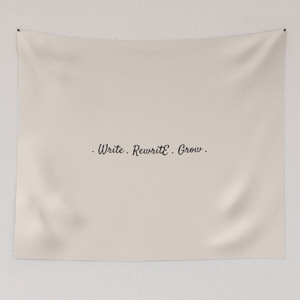 Item preview, Write Rewrite Grow – Inspirational Writer Design for Book Lovers and Authors designed and sold by Favbookshelf by Manik.