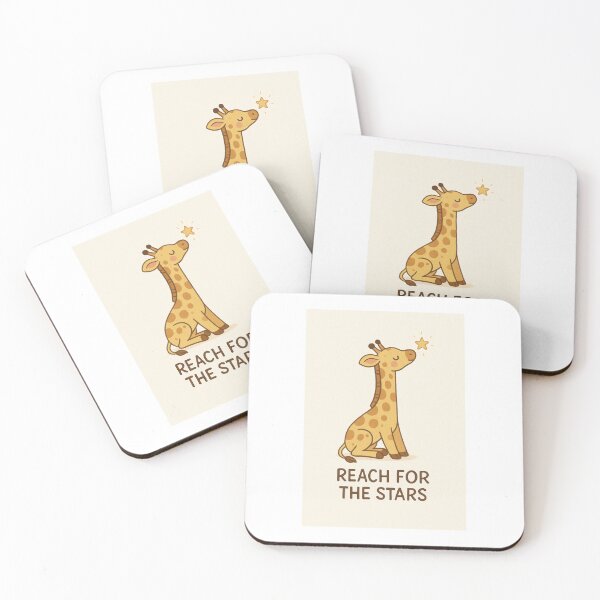 Item preview, Giraffe Jungle Heroes | Reach for the Stars | Inspirational Kids Room Art designed and sold by JPALS STUDIOS .