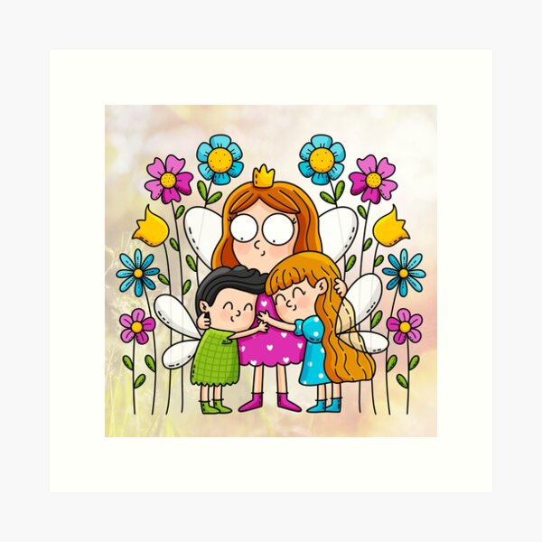 Item preview, Fairy Mom – Magical Illustration for Mother's Day designed and sold by Irma Bonet.